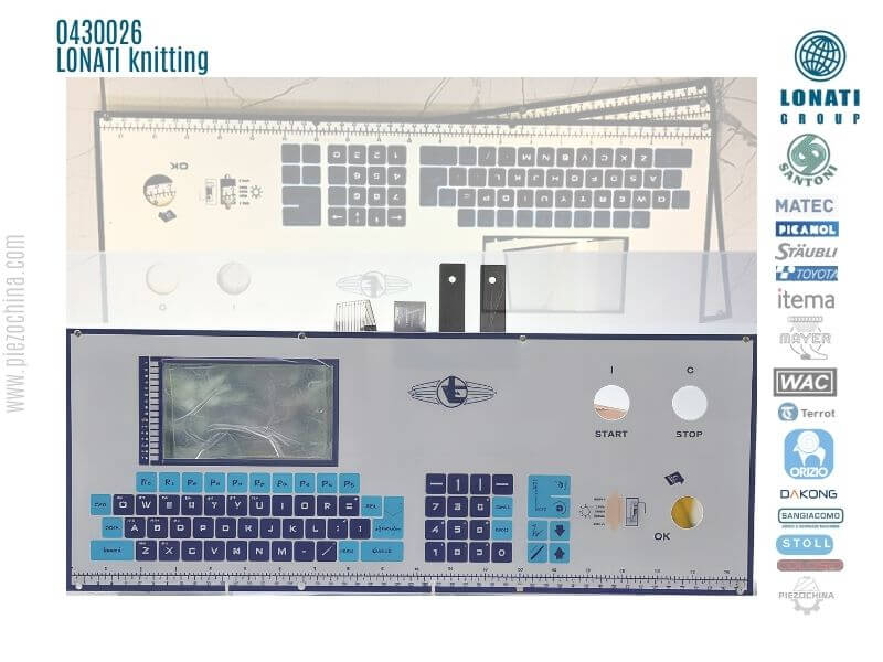 0430026 Lonati L500 Series FL54J L504 Socks Machine Year 2002 Use Keyboard 0430026