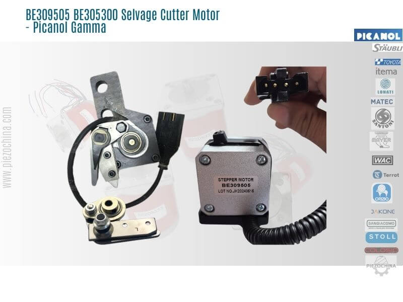 BE309505 BE305300 Selvage Cutter Motor - Picanol Gamma parts replacement