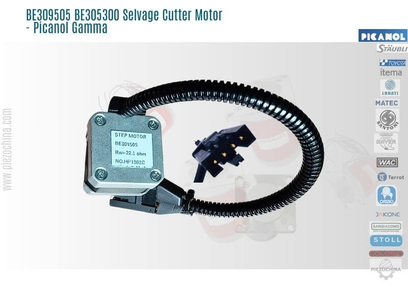 BE309505 BE305300 Selvage Cutter Motor - Picanol Gamma weaving loom parts