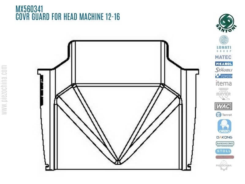 MX560341 COVR GUARD FOR HEAD MACHINE 12-16 replacing parts