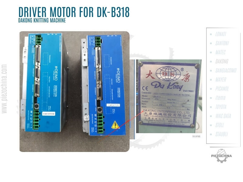 DRIVER MOTOR FOR DK-B318 DAKONG KNITTING PARTS SUPPLIER
