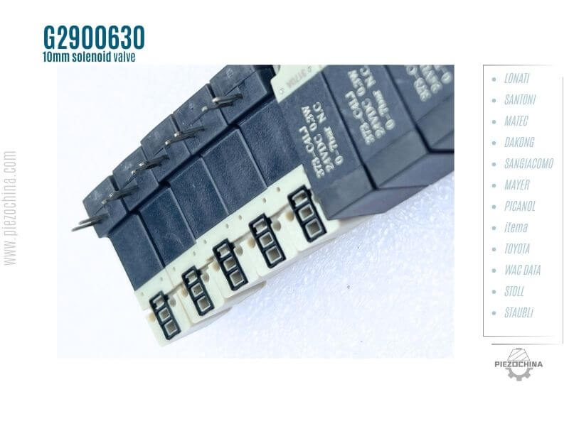 G2900630 10mm solenoid valve textile machine spare parts