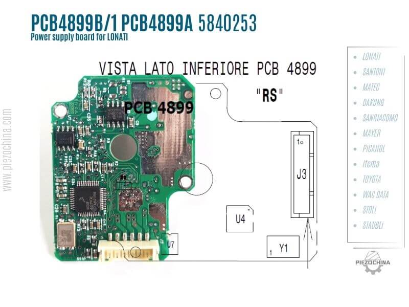 PCB4899B1 PCB4899A 5840253 for LONATI SPARE PART cheap price