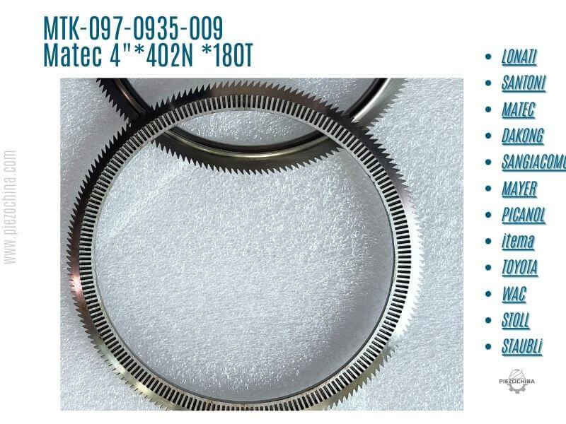 MTK-097-0935-009 MATEC KNITTING repairing service