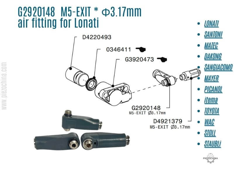 G2920148 air fitting for Lonati