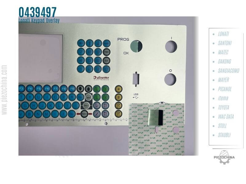 0439497 Lonati Keyboard overlay replacement