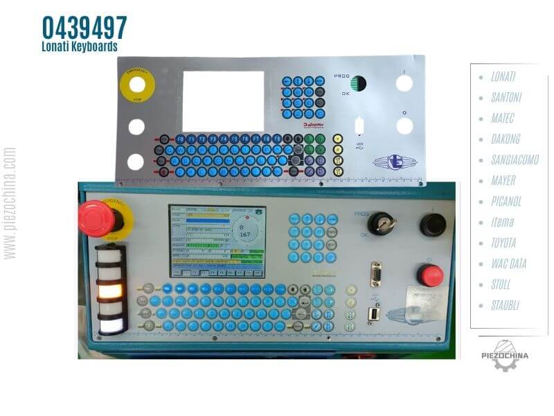 0439497 Lonati Keyboard overlay