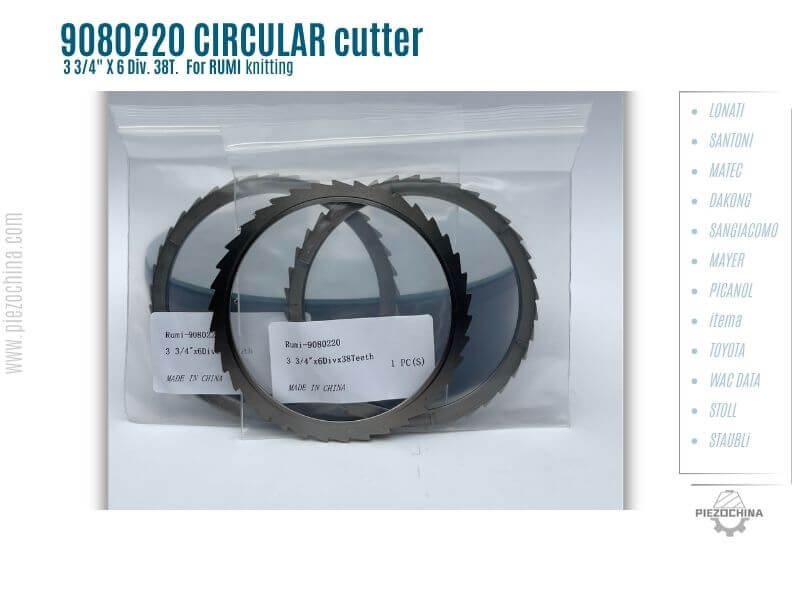 9080220 CIRCULAR cutter 3 3/4“ X 6D. X 38T. For RUMI knitting support